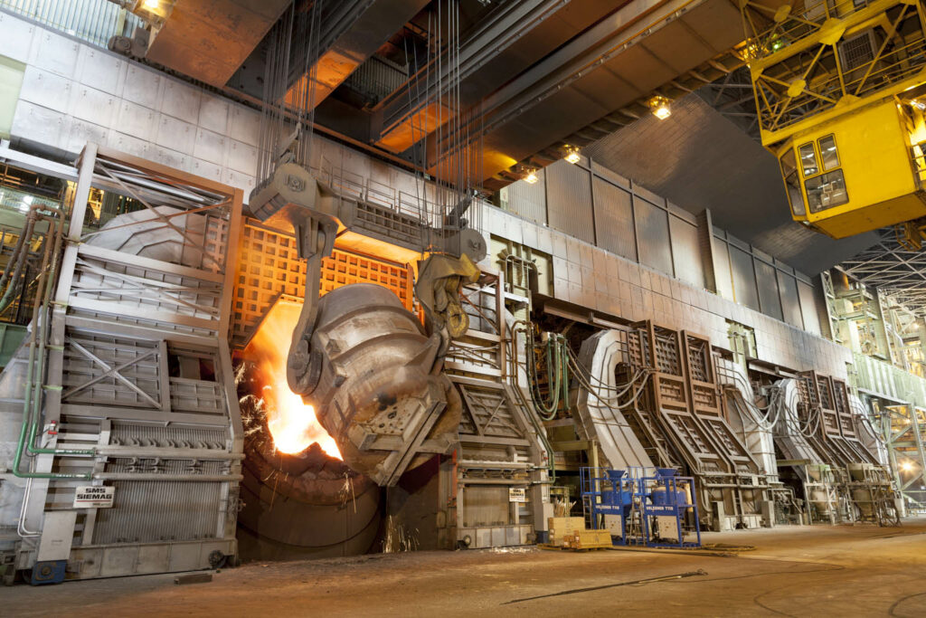 A steel mill in nigeria showcasing advanced machinery and technology used in the production process highlighting the country's industrial capabilities.