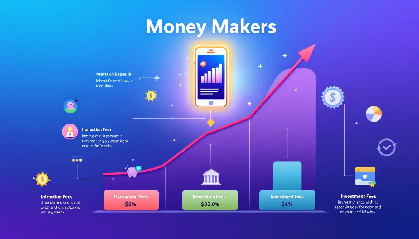 A visual representation of interest income generation in fintech companies.