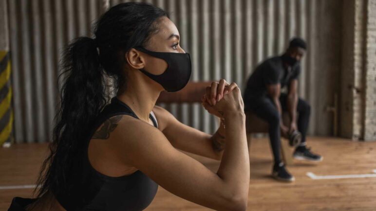 lady and man at the working-out