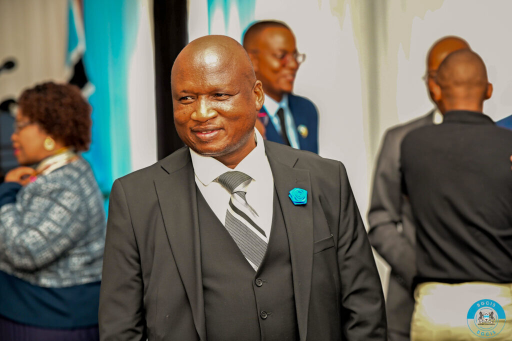 Minister onnetse ramogapia of water and human settlements during the swearing in ceremony for botswanas new cabinet ministers