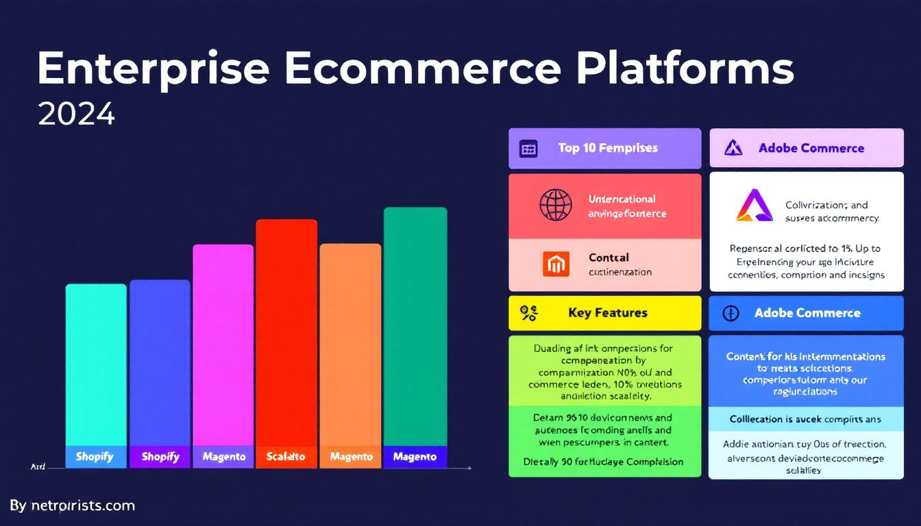 A comparison of the top 10 best enterprise ecommerce platforms for 2024.