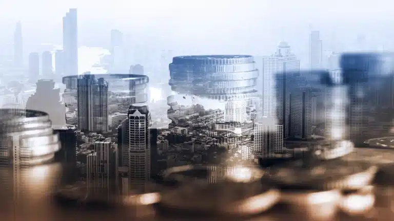 Artwork-Choosing the Right Hedge in a Shaky Economy | Brimco Building skyscrapers for a post choosing the right hedge in a shaky economy